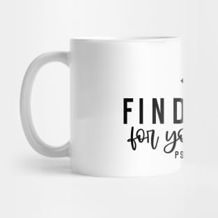 Find Rest for Your Soul Psalm 62:2, Inspiration Mug